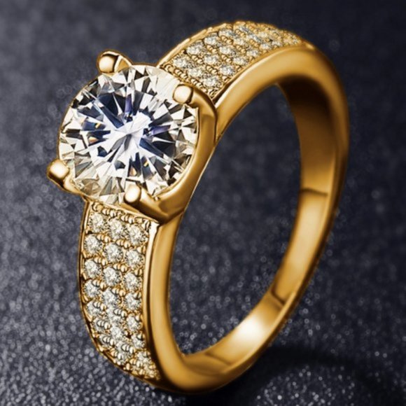 New 2CT Lab Diamond ring - Picture 1 of 3